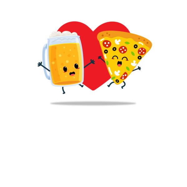 Cute Beer Pizza Heart Thumbnail