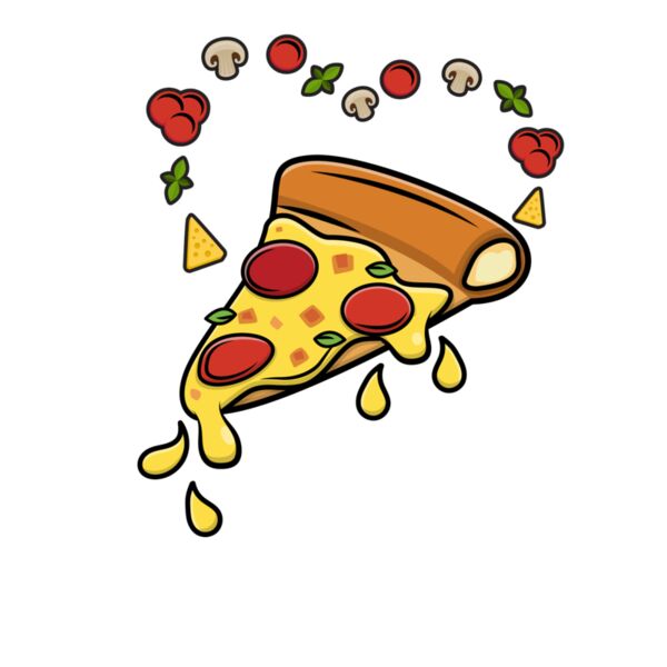 Pizza Ingredients Heart Thumbnail