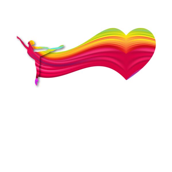 Ballet Rainbow Heart Thumbnail