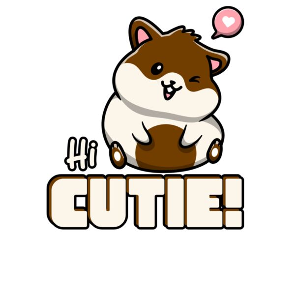 Hi Cutie Hamster Heart Thumbnail